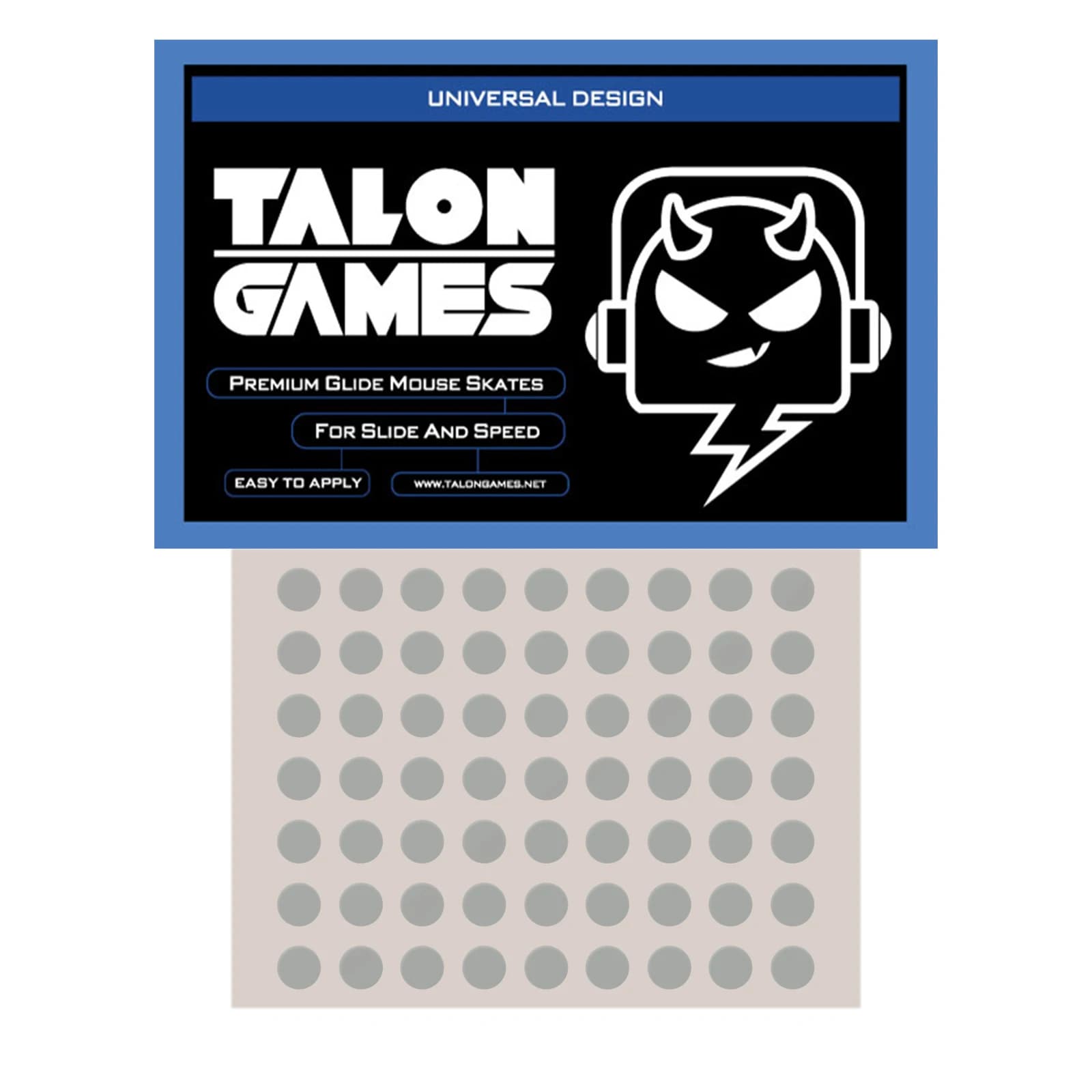 63 piedini per mouse TALONGAMES da 7 mm compatibili con Razer Logitech Glorious Steelseries Piedini per mouse universali con bordo curvo rotondo