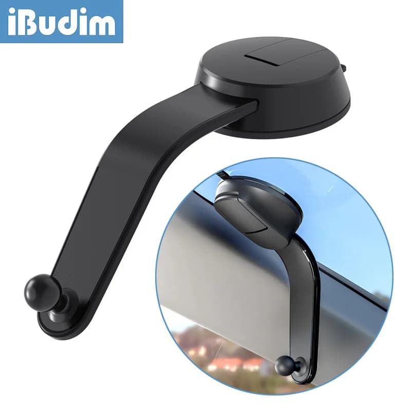 IBudim Accessori per supporto per telefono per auto Ventosa per supporto per telefono cellulare per auto Base a ventosa con testa a sfera da 17 mm per parabrezza del cruscotto dell'auto