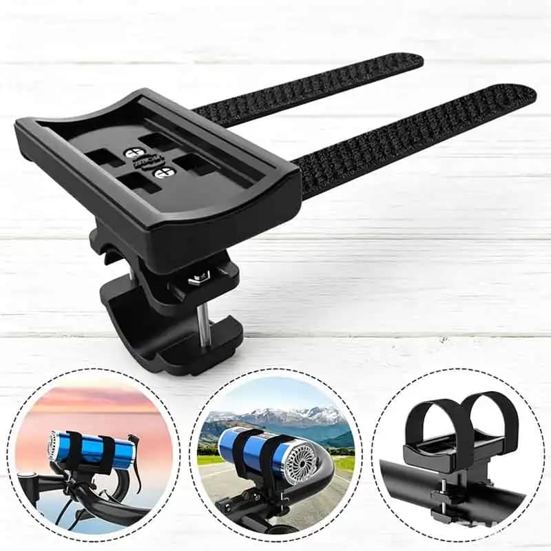 Bicycle Light Bracket Bike LED Torch Flashlight Headlight Speaker Mount Holder With Elastic Shock-proof Strap Bike Accessories