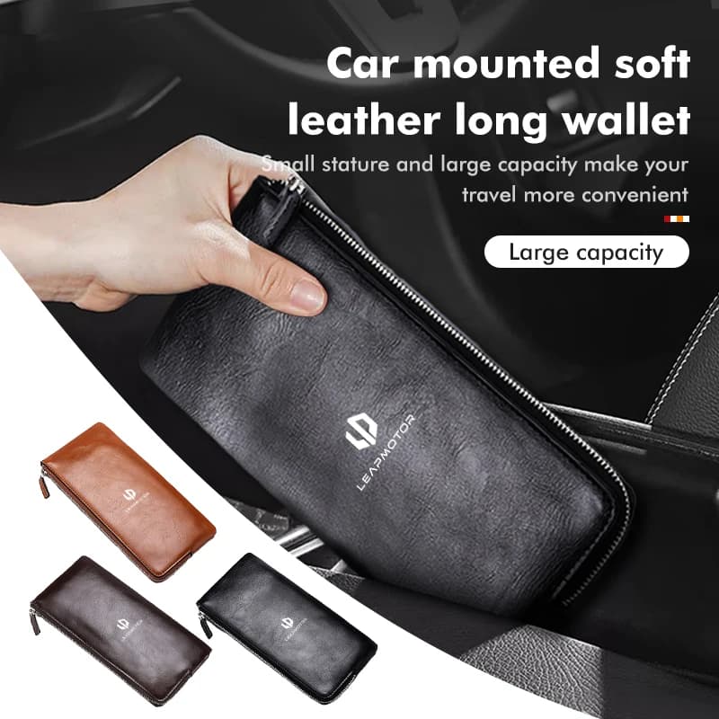 Car Passport Cover Driver License Case Credit Card Holder Wallet For Leapmotor 2021 2022 2023 2023 C01 C11 T03 S01 C11 Reev Leap