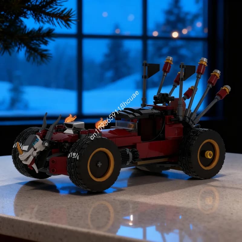 346 Pezzi MOC Mad Maxine S Apocalypse Roadster Il Film II Modello da Costruire Regalo di Natale Blocchi Architettura Giocattoli Educativi