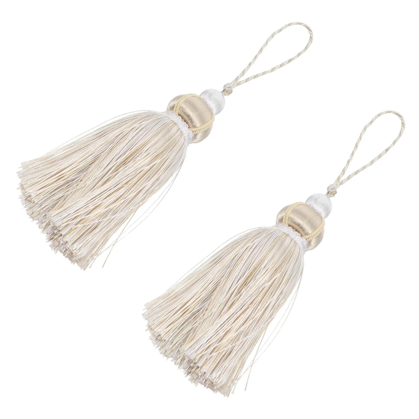 2Pcs Curtain Pendant Tassel Hanging Decor Polyester Decorative Tieback Rope for Heavy Curtains Home Hotel Office Curtain