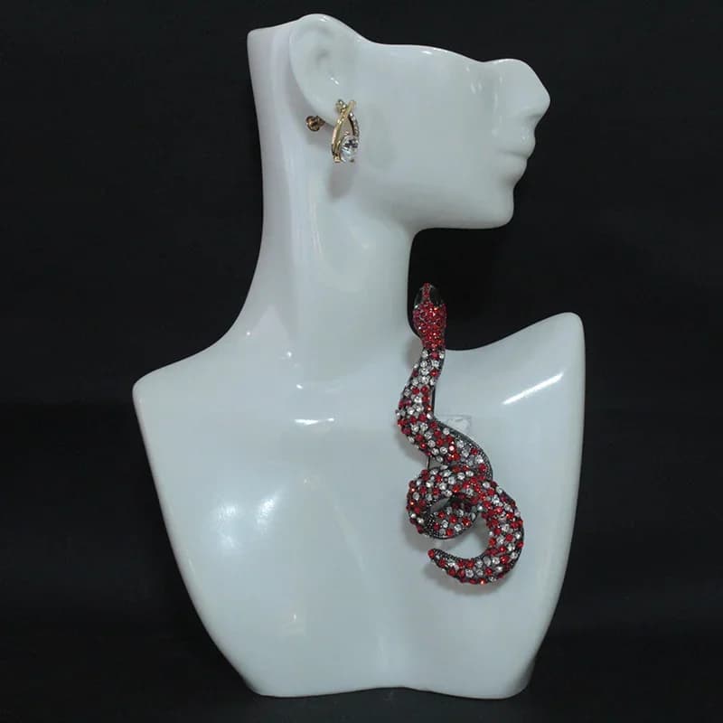 Spilla personalizzata a forma di animale con diamante, spilla a serpente dello zodiaco, spilla a pitone esagerata, fibbia per foulard in seta, accessorio a forma di serpente