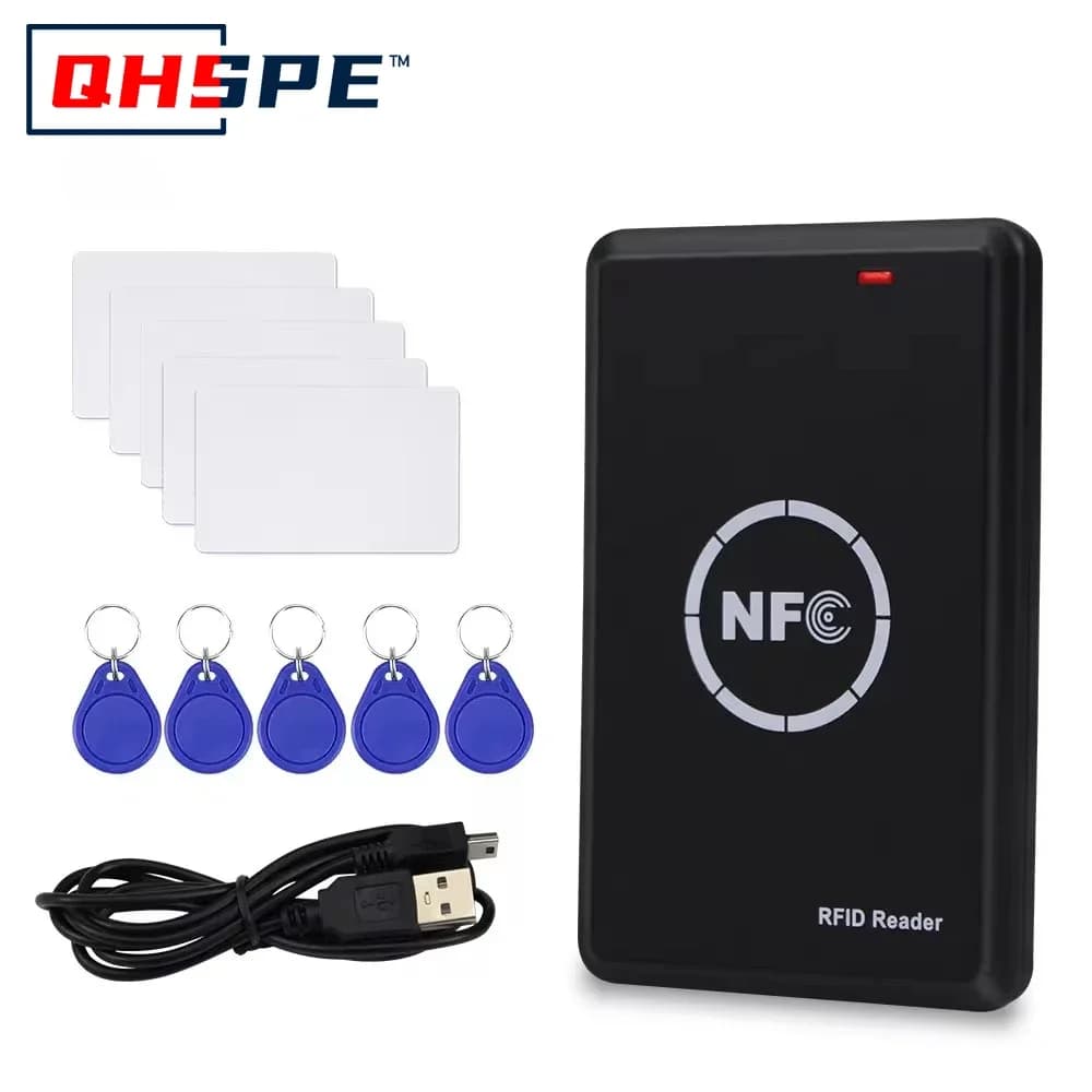 RFID Copier Duplicator 125KHz Key fob NFC Smart Card Reader Writer 13.56MHz programmatore crittografato USB UID T5577 EM4305 Card tag