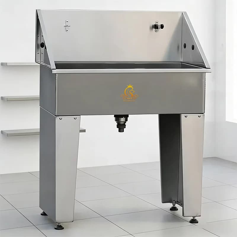 EUR PET Customizable Stainless Steel Dog Grooming Tub Safe Pet Washing Station Pet Bath Sink for Spa Salon Wholesale Available
