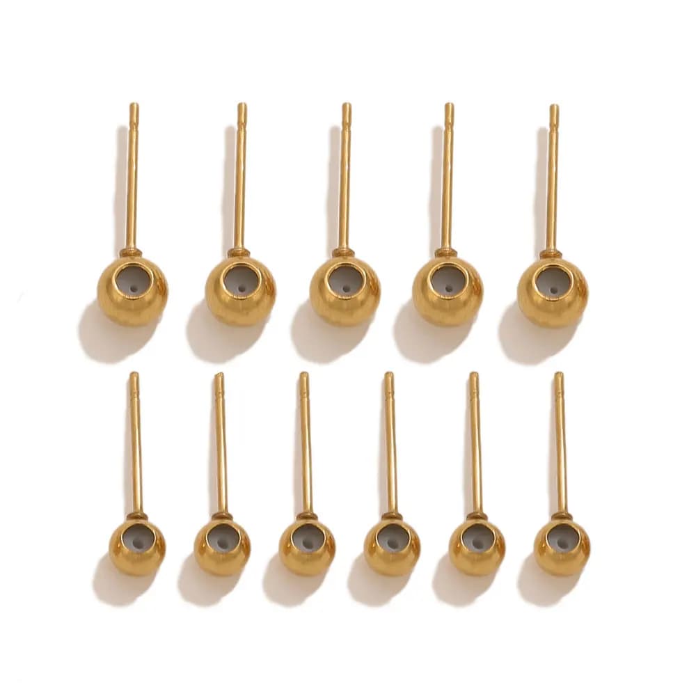 10 pcs stainless steel earrings studs custom earrings diy connectors jewelry creation accessories materials for handmade earrings