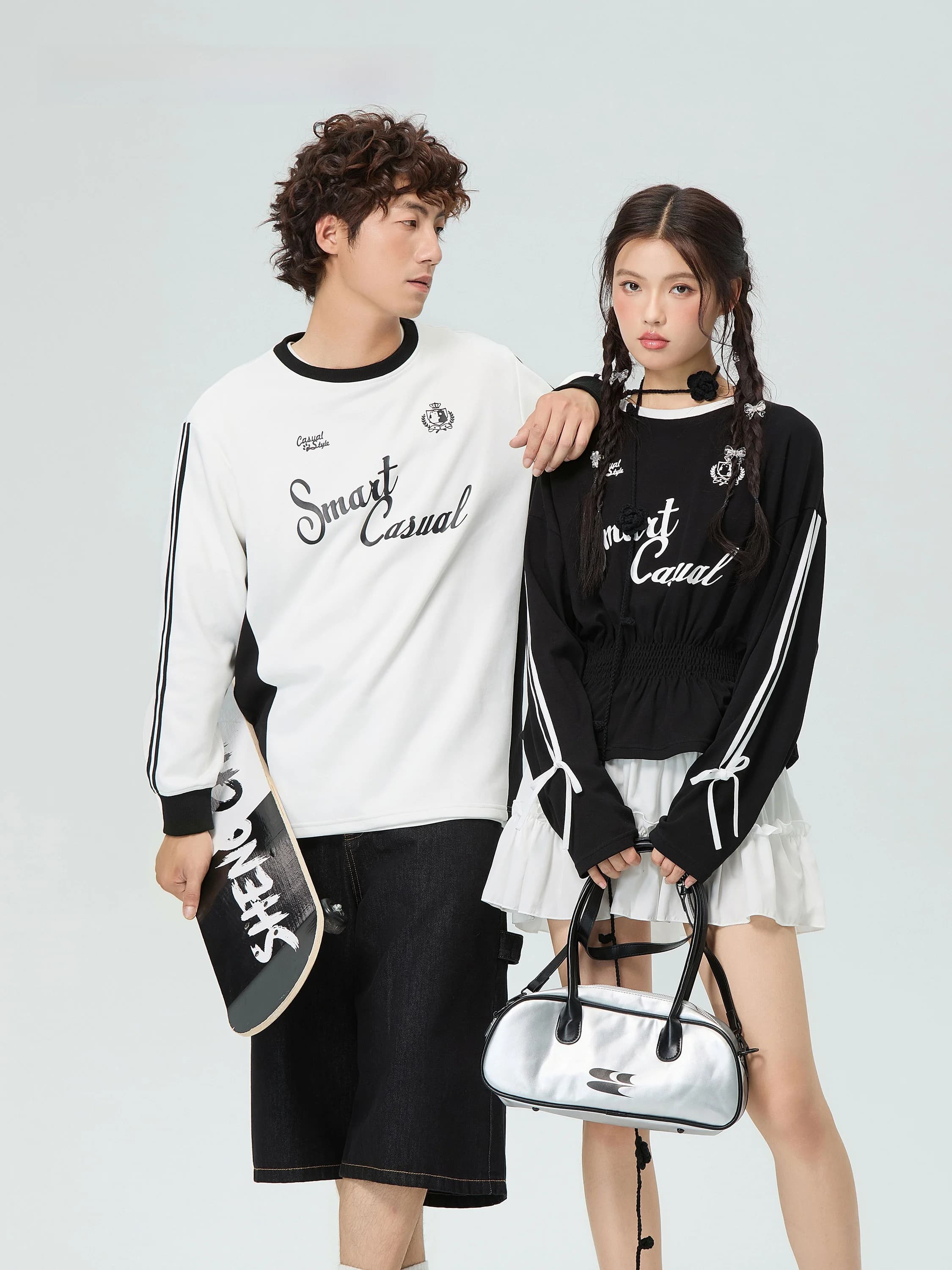 Couple's Casual Hoodie Jacket Mixed Length Men's Women's Splicing Design Comfortable Breathable Cotton Polyester Blend