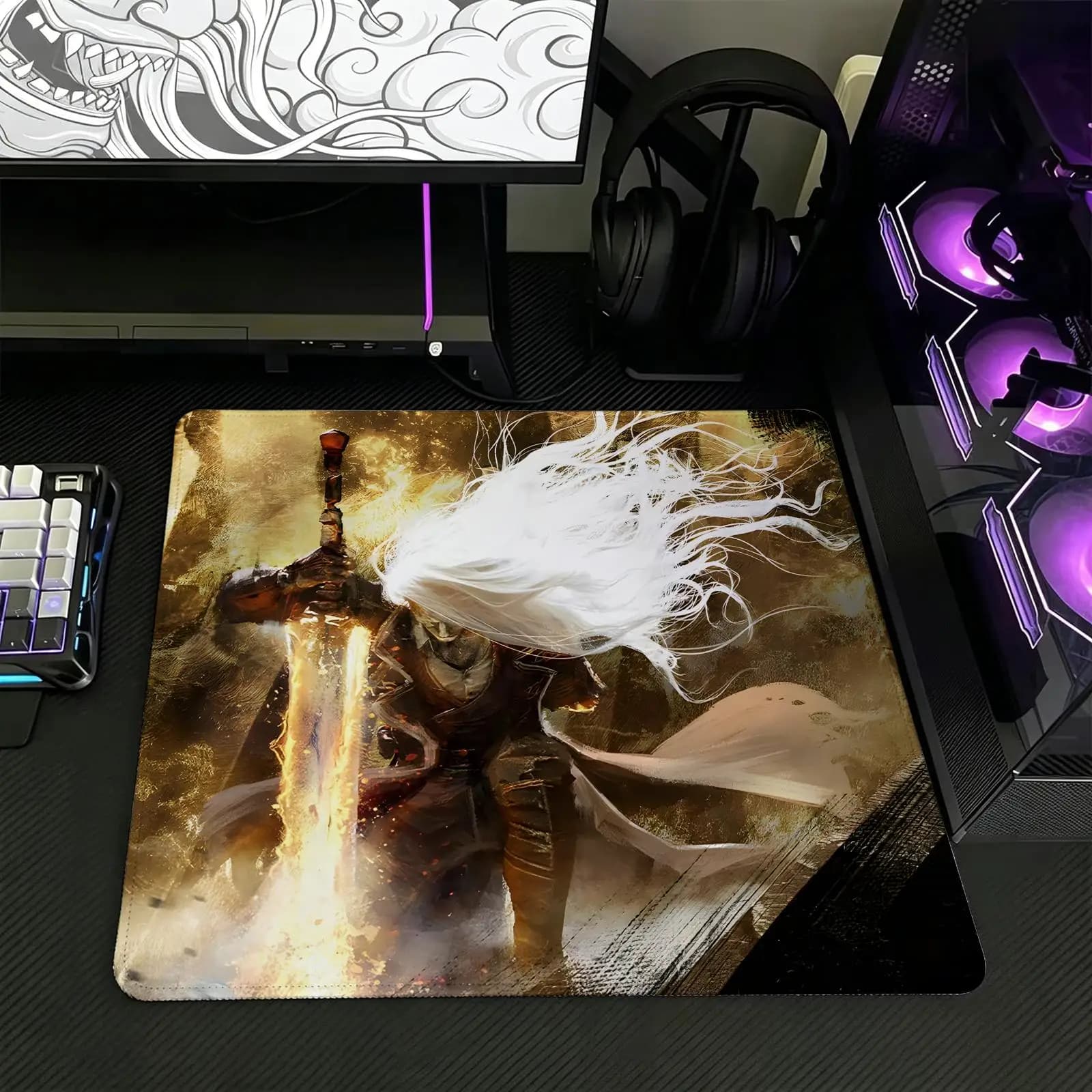 Regular gaming mouse pad Office mouse pad Laptop desk mat Stitched edge S/M/L size mouse pad Clair Obscur Expedition 33