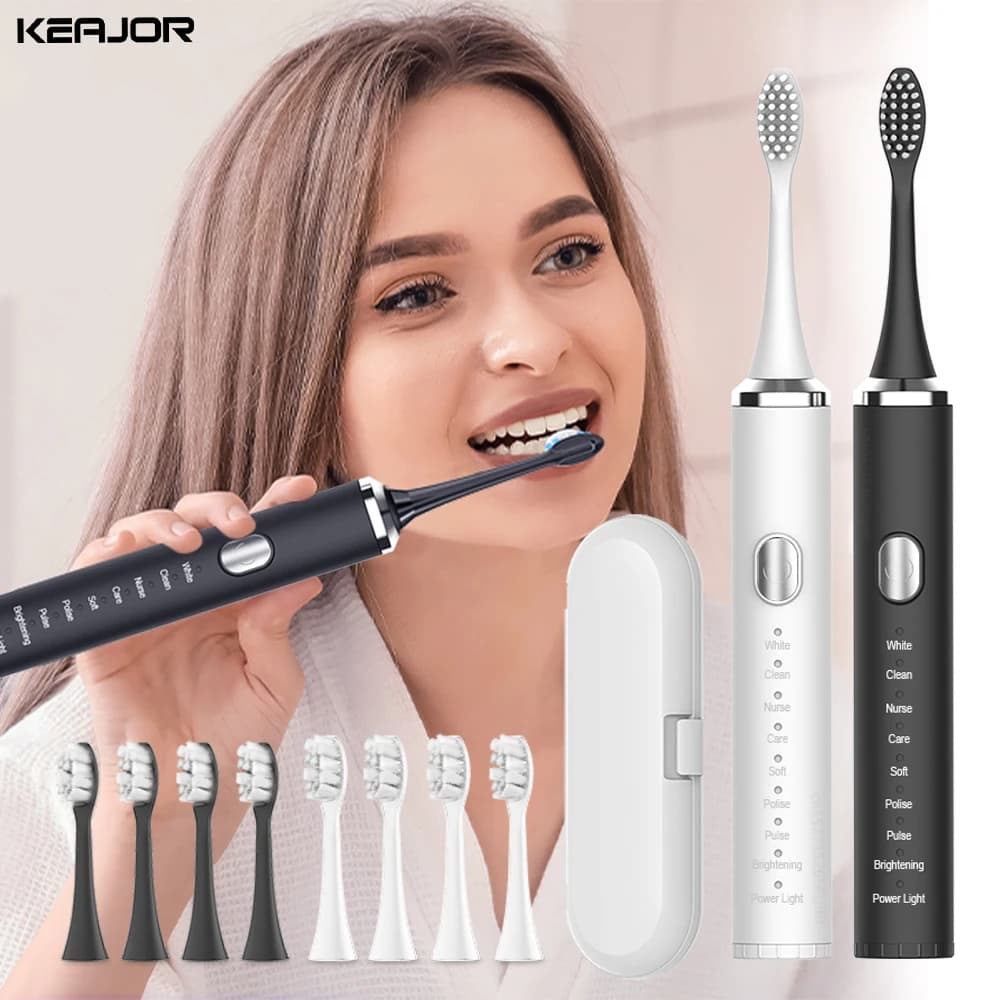 Electric toothbrush brush for teeth whitener sonic vibration cleaner for dental teeth brush USB rechargeable toothbrush for oral hygiene