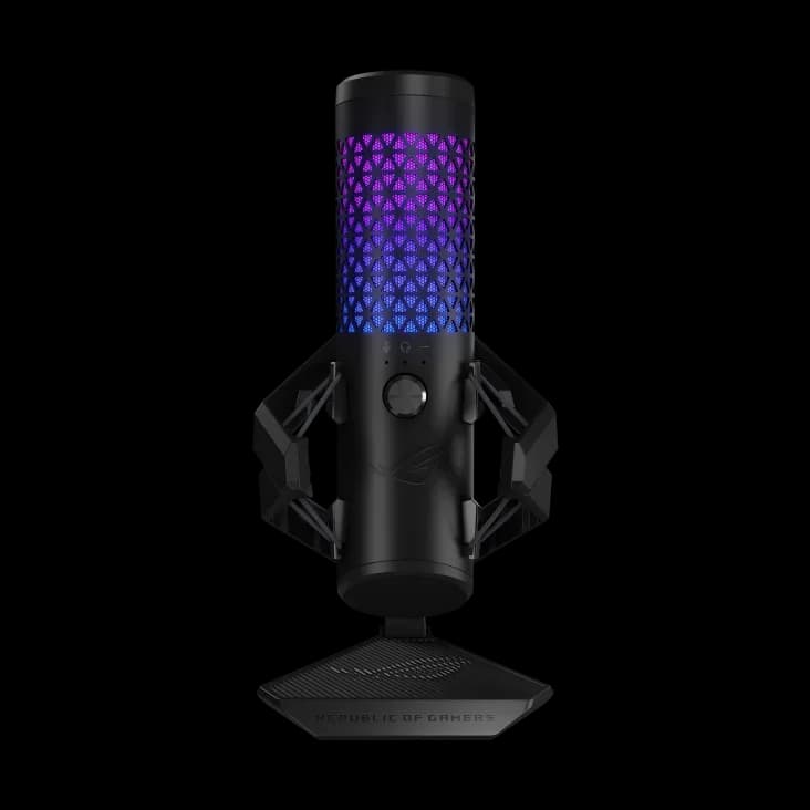 ROG Carnyx USB Gaming Microphone 25mm Condenser 192 KHz/24-Bit Sampling Rate Aura Sync RGB Lighting For Streaming