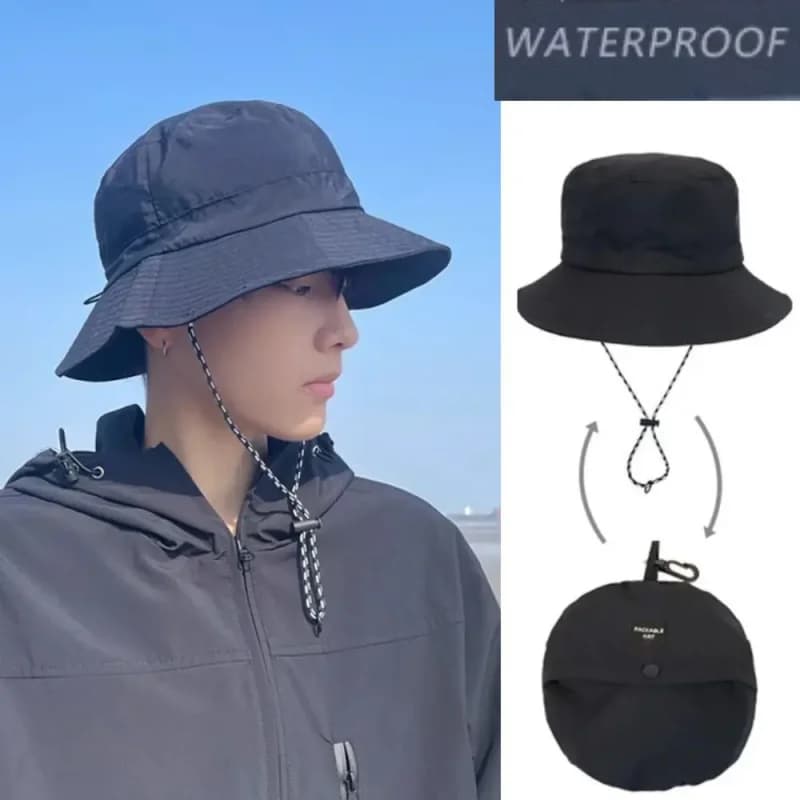 Anti- Outdoor UV Bucket Hats Sun Hats Fishing Hat Women's Men's Waterproof Foldable Summer Camping Hats Panama Hat