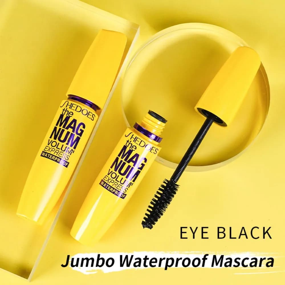 Waterproof Mascara Yellow Lengthening Eye Makeup Curling Thickening Smudge Proof Volumizing Long Lasting Natural Gift 10ml