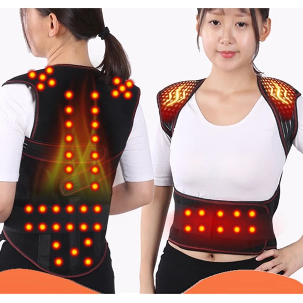 Support for back self-heating Waist Brace Magnetic Heating Corrector Treatment Belt Back Posture Lumbar Belt for back spine back