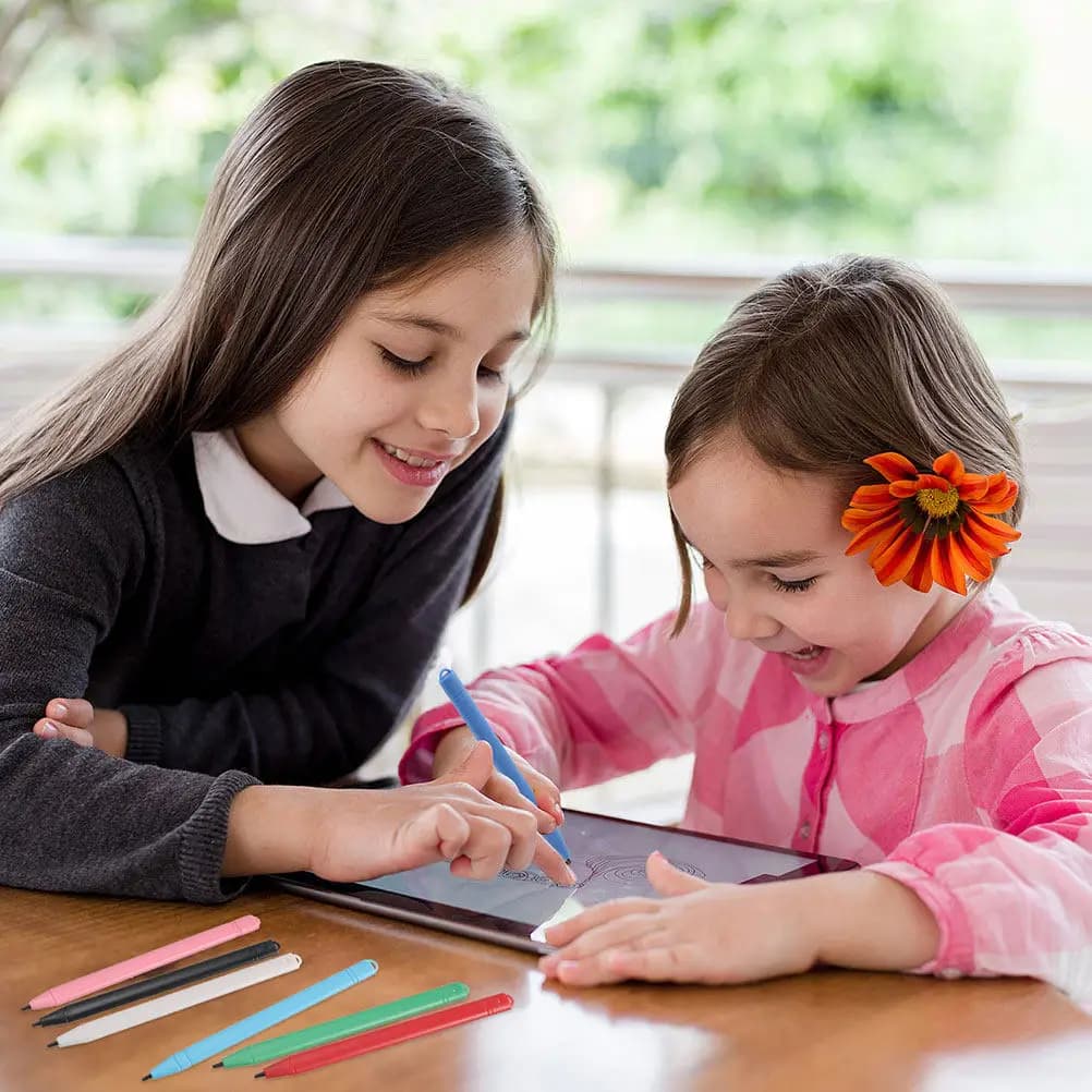 Set di 14 Pennarelli Stilo per Tablet LCD, Penna Universale Sensibile alla Pressione per Disegno, Schizzi e Pratica del Vocabolario