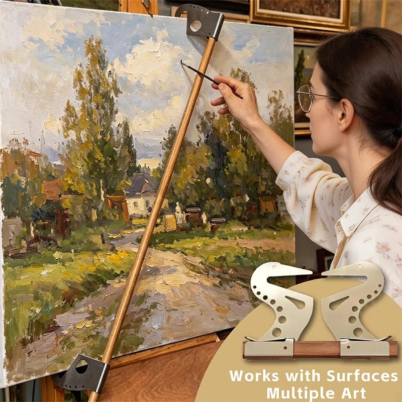 Adjustable Easel Hand Rest Support Bar With Self-locking Gravitys Artist Hand Support Bridge Metal Wrist Rest Stand For Drawing