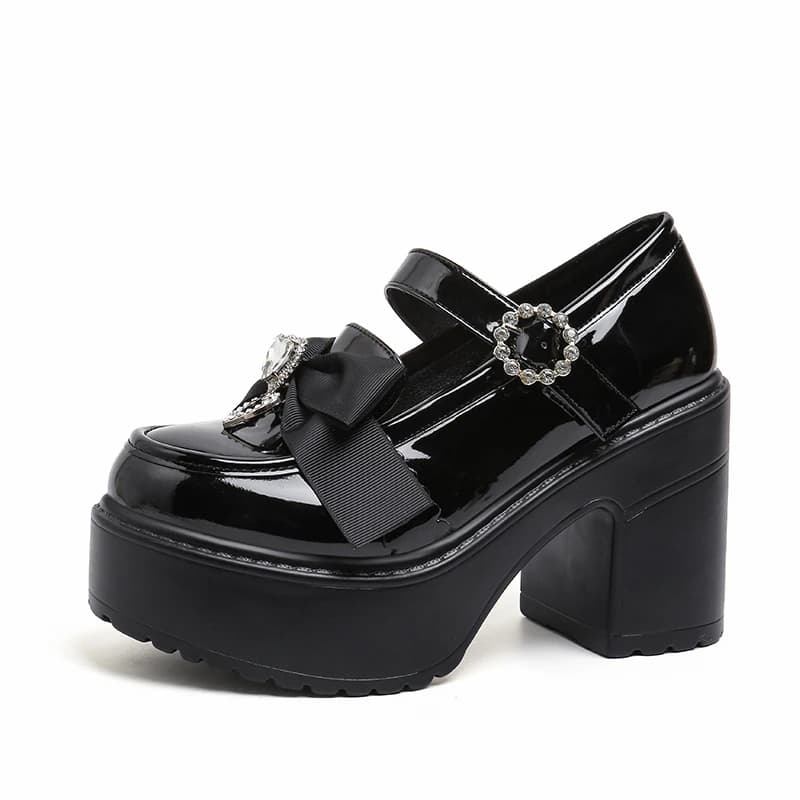 Scarpe punk da donna da 10 cm Tacchi alti Moda comode sneakers in pelle con plateau Scarpe da donna Chunky Casual Outdoor Mocassini femminili