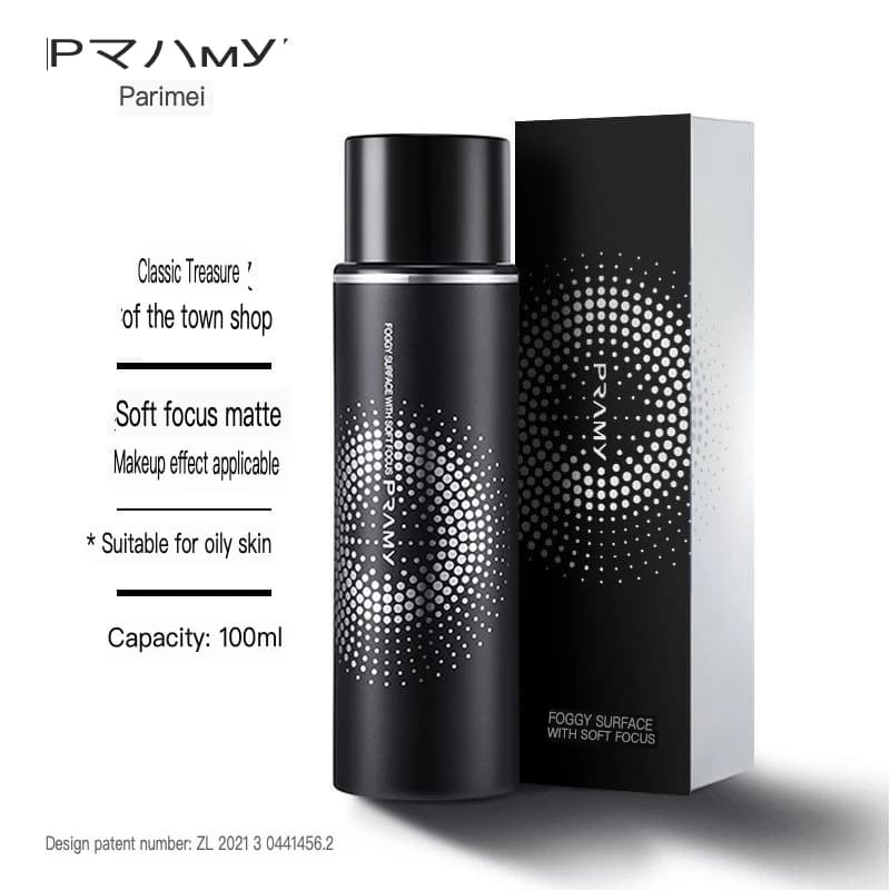 PRAMY Setting Spray idrata e idrata per un controllo rapido dell'olio e un effetto schiarente duraturo. Portatile 100ml