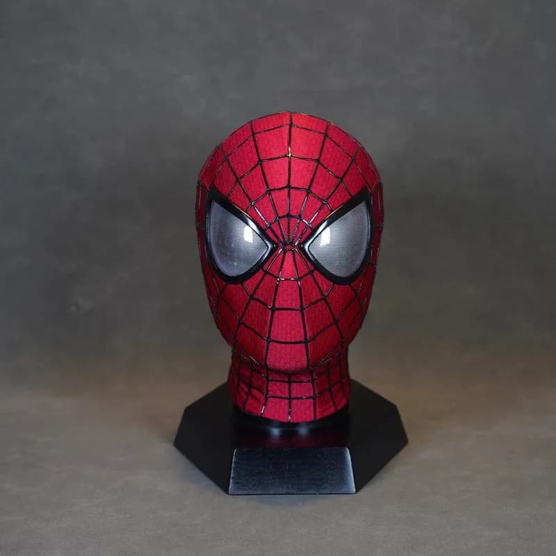 Andrew Garfield The Amazing Spider-Man Full Head Mask A&B Versions Magnetic Eye Lenses Movie Accurate Handmade Cosplay Prop