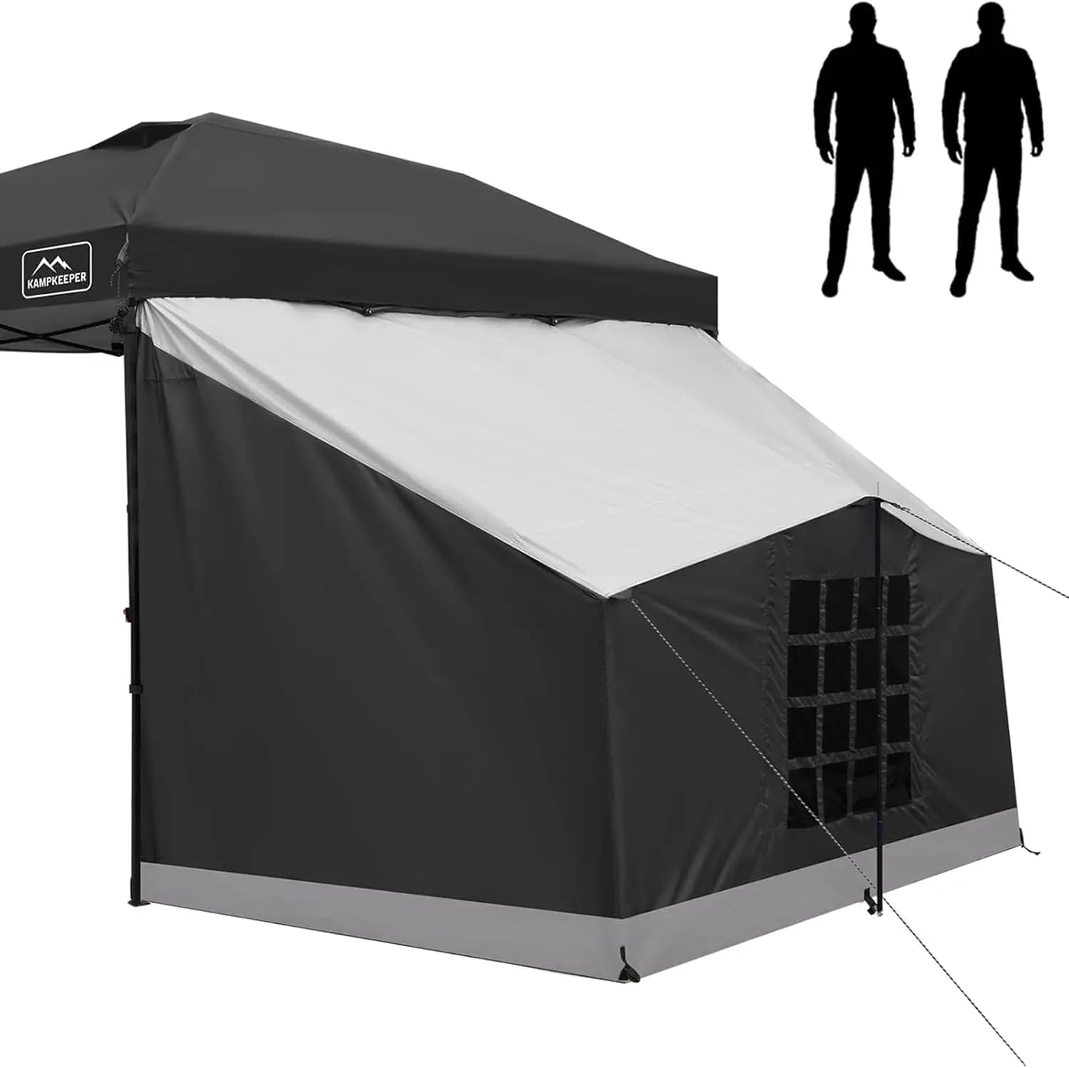 Tenda Laterale per 2 Persone per Gazebo 10x10, Facile da Montare, Stanza per la Privacy per Campeggio all'Aperto