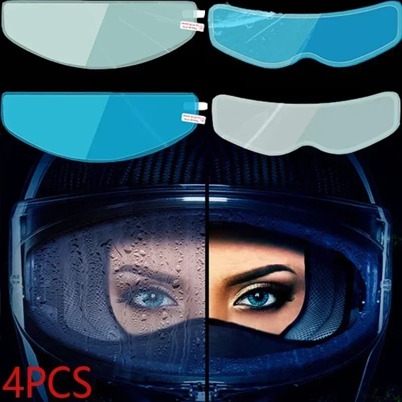 Anti-fog Film for Motorcycle Helmet, Waterproof visor, Universal for Motorcycle Helmet and Electric Bike, Waterproof Glasses Anti-fog