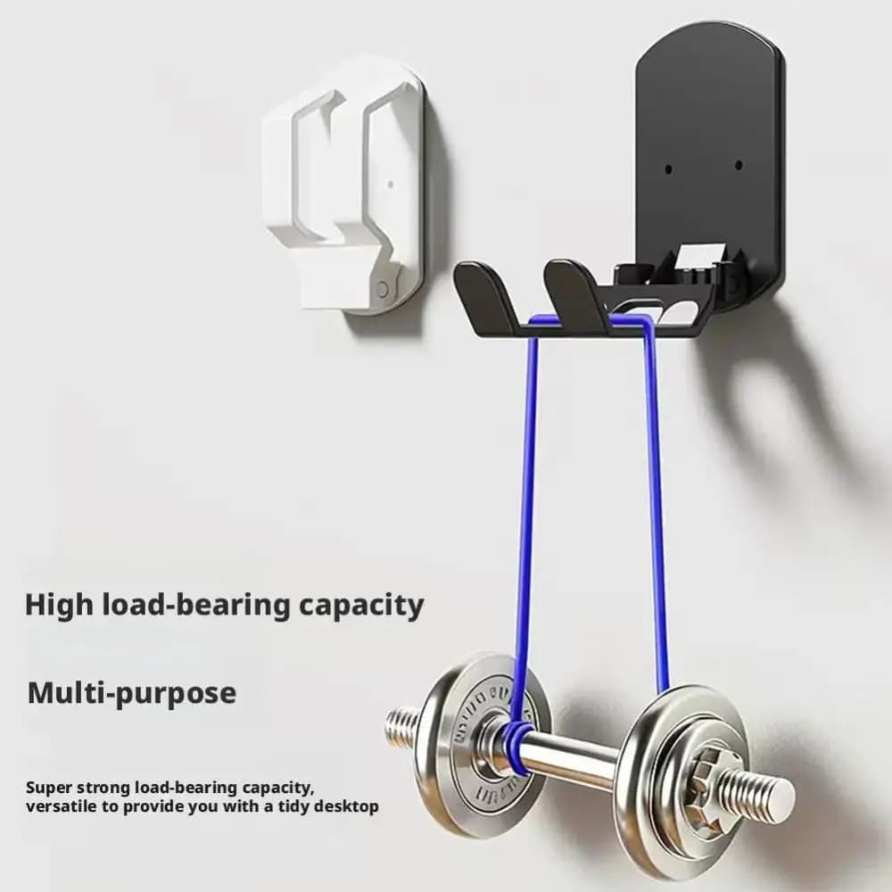 Wall Mounted Foldable Headphone Stand Silicone Non-Slip Pad Space Saving Gaming Headset Bracket Hole-Free Installation Universal