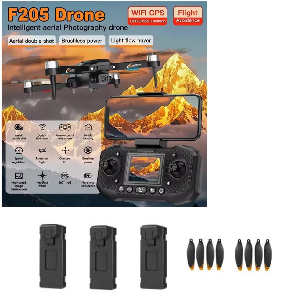 Il drone F205 parte la batteria 3.7V 1200mAh del drone F205 Accessori originali/lame dell'elica/uso per il drone F205