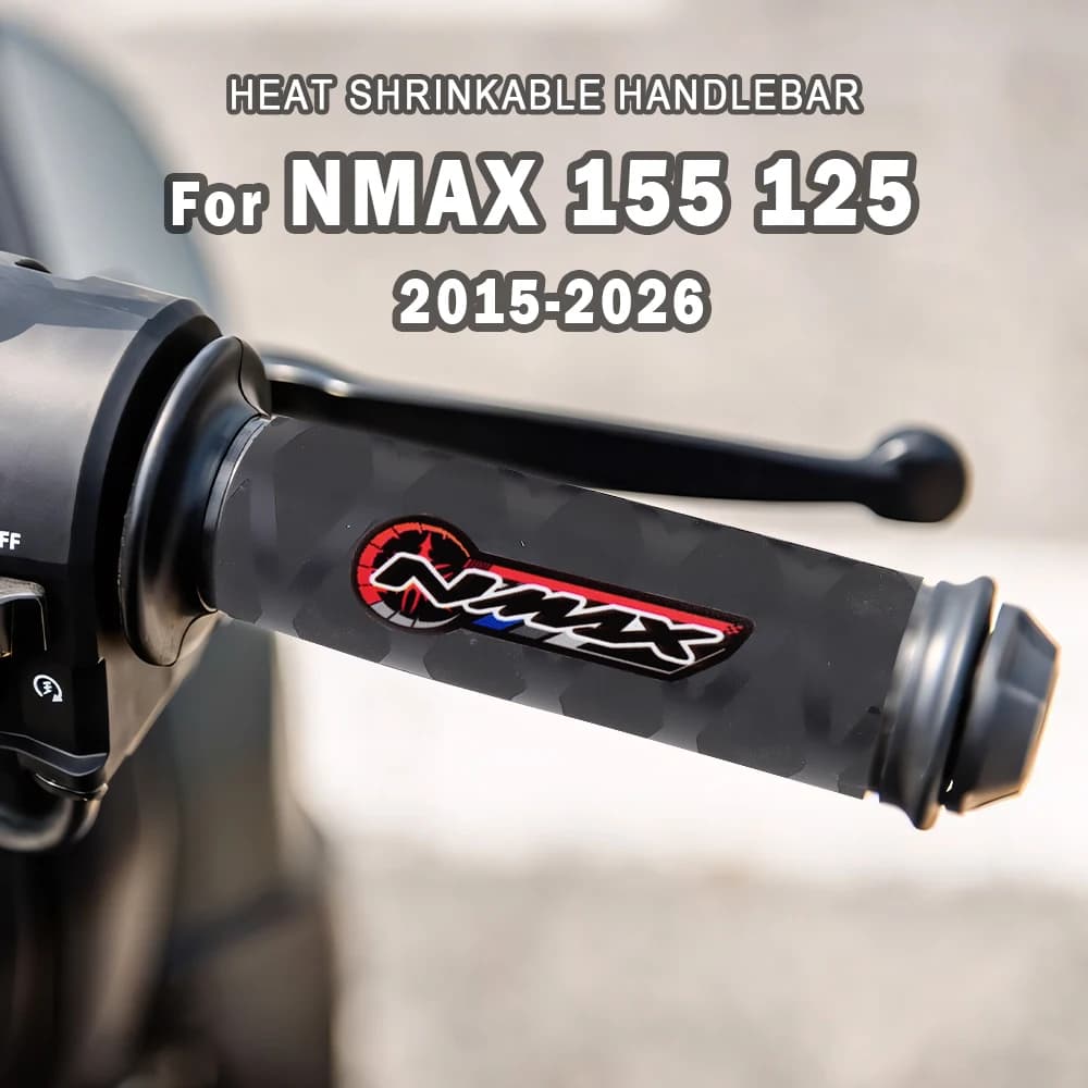 Motorcycle Grips Cover Accessories For Yamaha NMax 155 125 NMAX155 NMAX125 2015-2026 Heat Shrinkable Handlebar Rubber Gloves