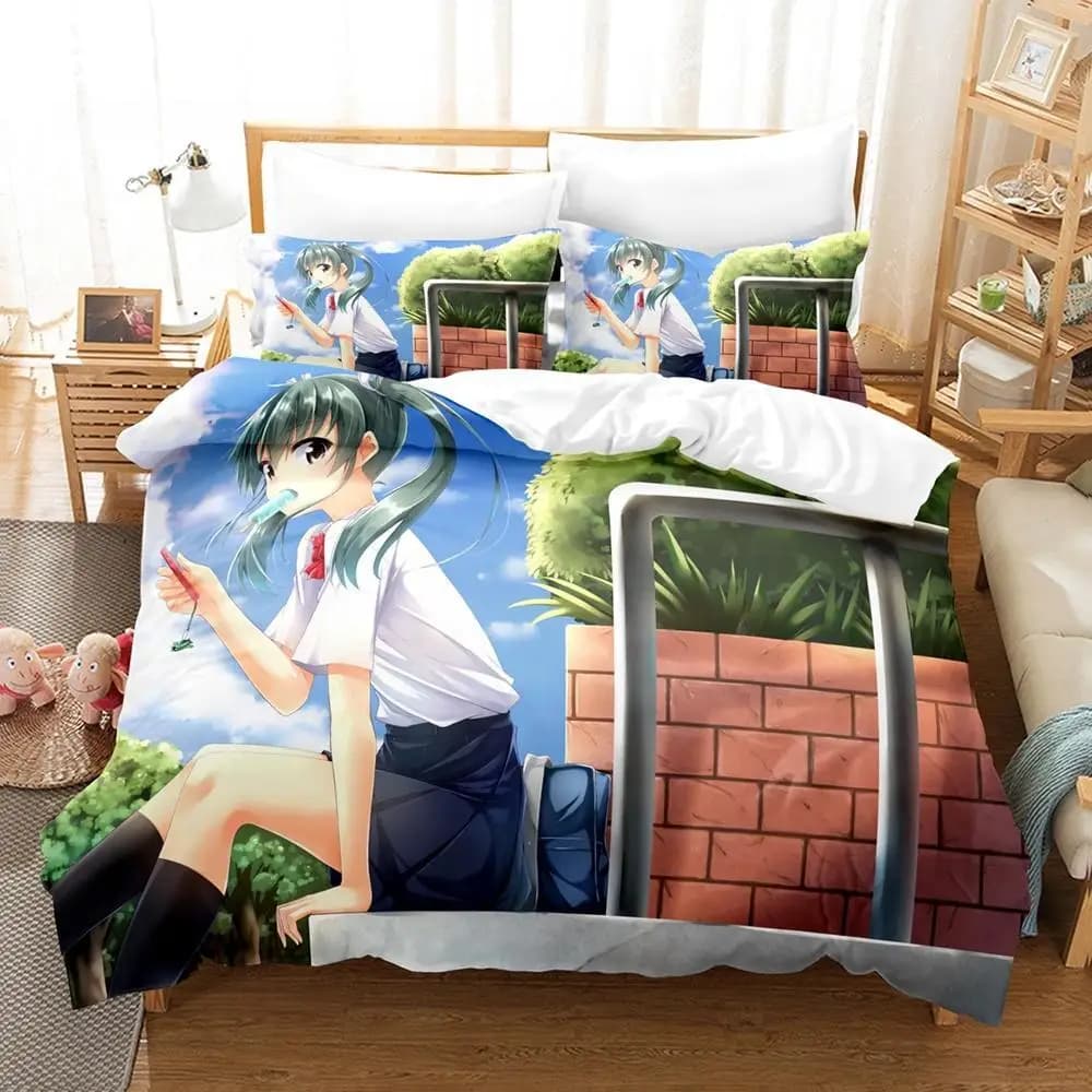 Nuovo 3D Kawaii Anime Zuikaku (Kancolle) Set di biancheria da letto Singolo Doppio Completo Queen King Size Set copripiumino per camera da letto per bambini adulti