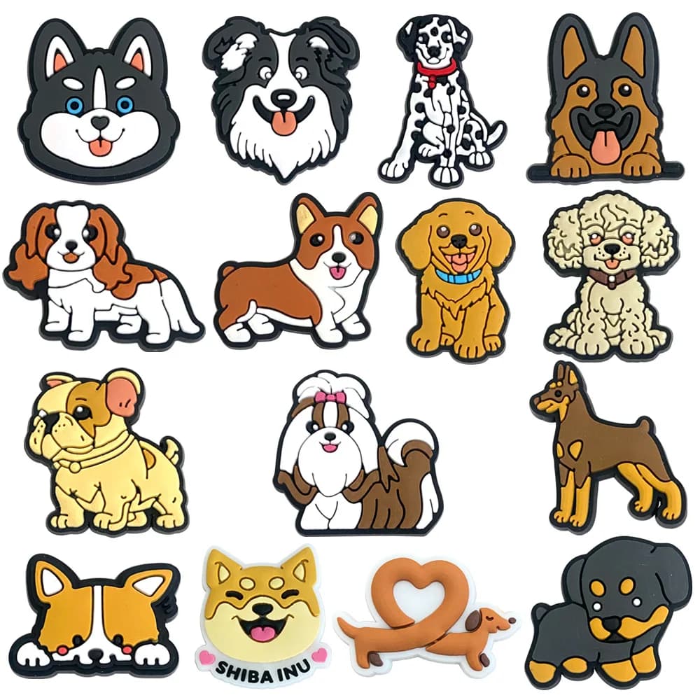 Animali Ciondoli per scarpe per cani Spilla per Crocs Accessori Zoccoli Scivoli a bolle Scarpe Decorazione per scarpe fai da te Ciondoli con fibbia Regalo per feste