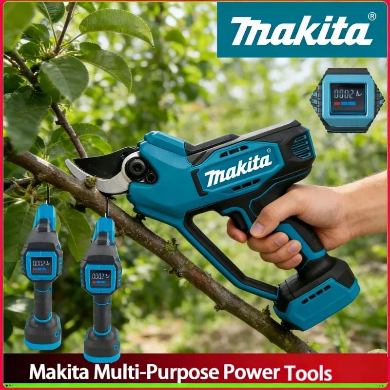 Forbici da Potatura Makita Senza Fili, Elettriche, Brushless, Cesoie per Rami ad Alta Potenza, Utensile Elettrico Compatibile con Batterie Makita