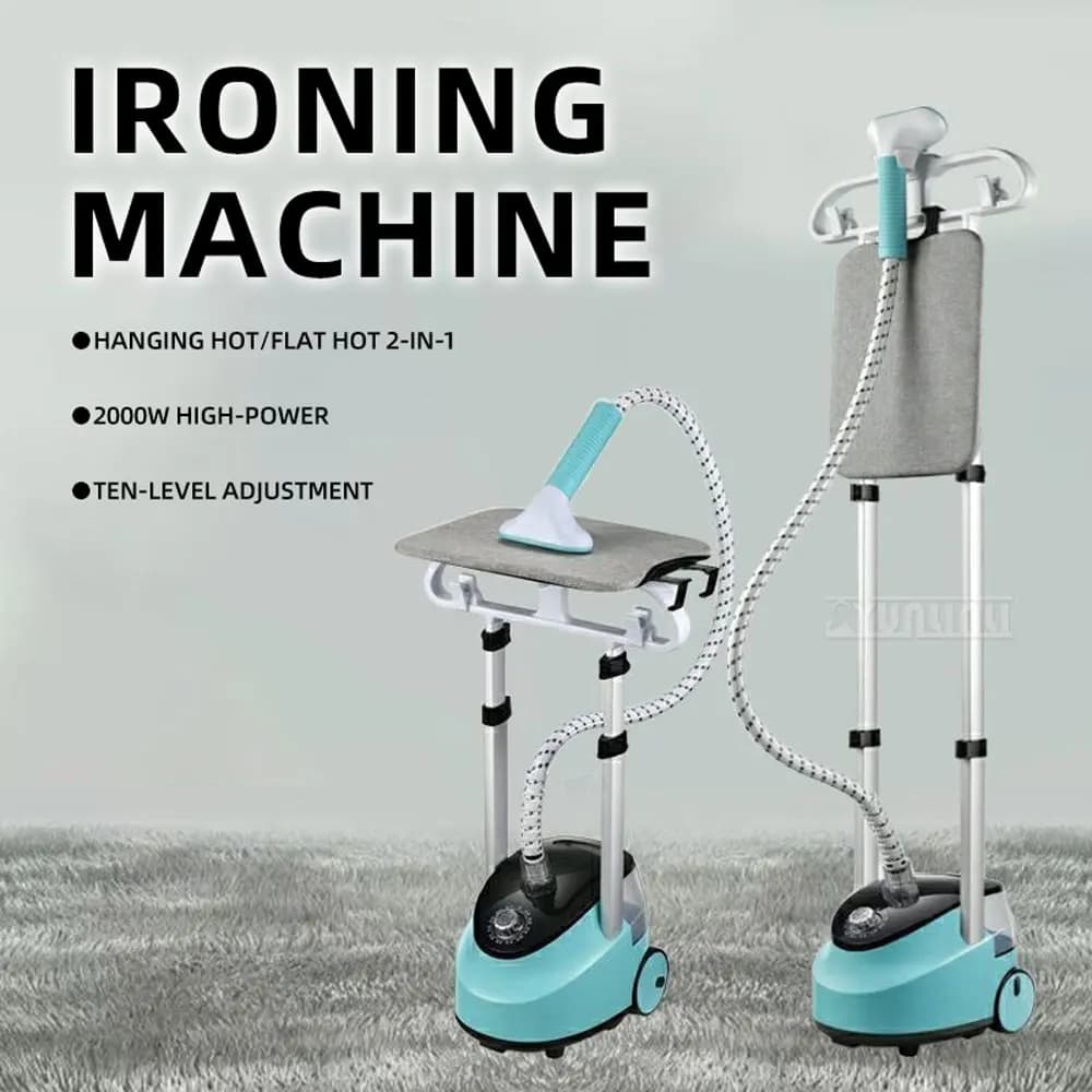 HP-688 Handheld Steam Ironing Machine Vertical Double Rod Clothes Steamer Iron Hanging System