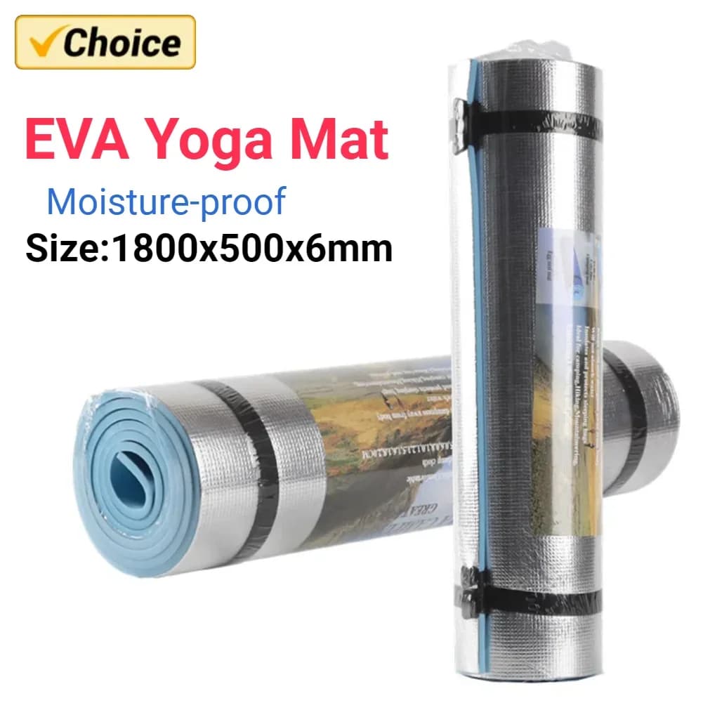 EVA Yoga Mat, Waterproof, for Pilates, Gym, Sports, Exercises, for Beginners, Fitness, Gymnastics, 1800x500x6mm