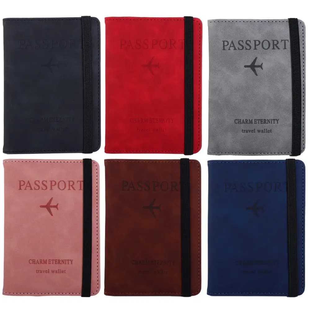 Organizer Case Wallet Document ID Bank Card Coin Purse RFID Blocking Passport Book Passport Holder Passport Cover Wallet Case
