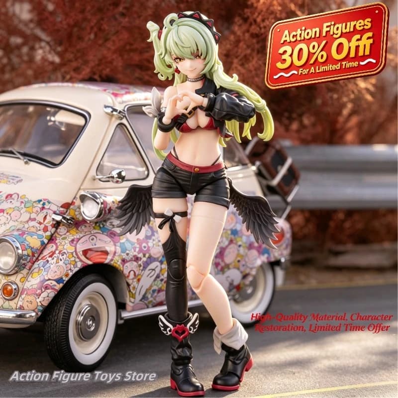 Action doll/pretty girl Magic Sound Angel Green Hair Star River Cat 1/12 Dimension Joint Movement Game anime/peripherals figure