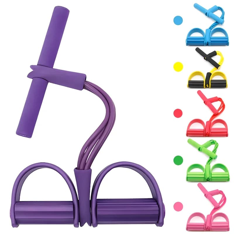 Four Pipe Pedal Tensioner Multifunctional Equipment for Home Fitness Yoga Abdominal Strength Voltage Cord with Elastic Band