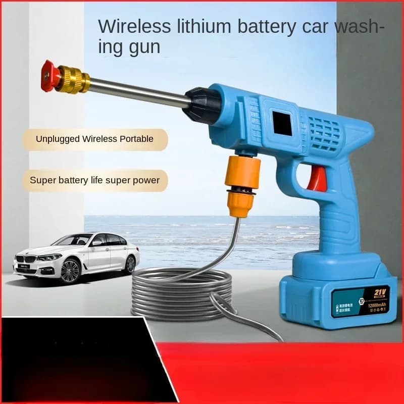 Pistola ad acqua per autolavaggio ad alta pressione senza fili pompa dell'acqua portatile ad alta potenza batteria al litio ricaricabile macchina per autolavaggio