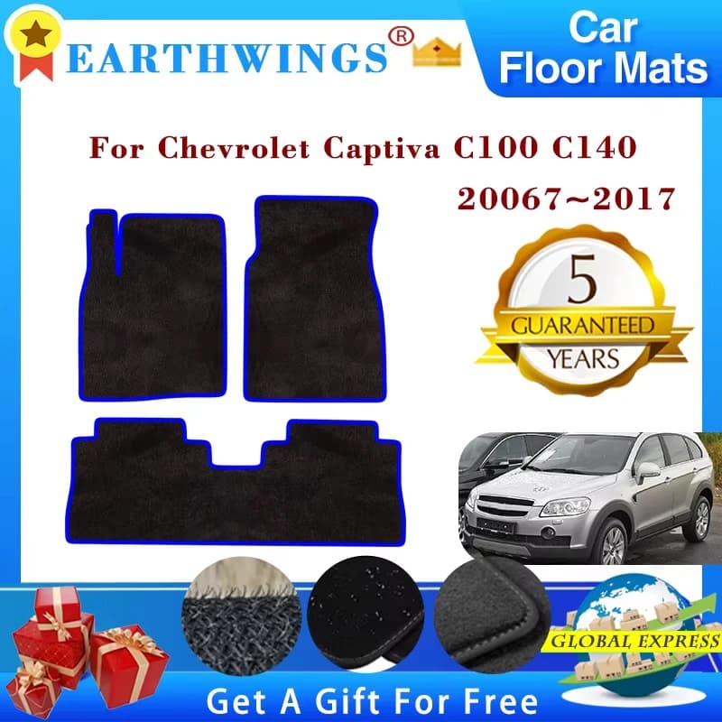 Tappetini per Chevrolet Captiva C100 C140 Daewoo Winstorm 2007-2017 2015, Pannelli Copri-Pavimento, Tappeti, Accessori Auto