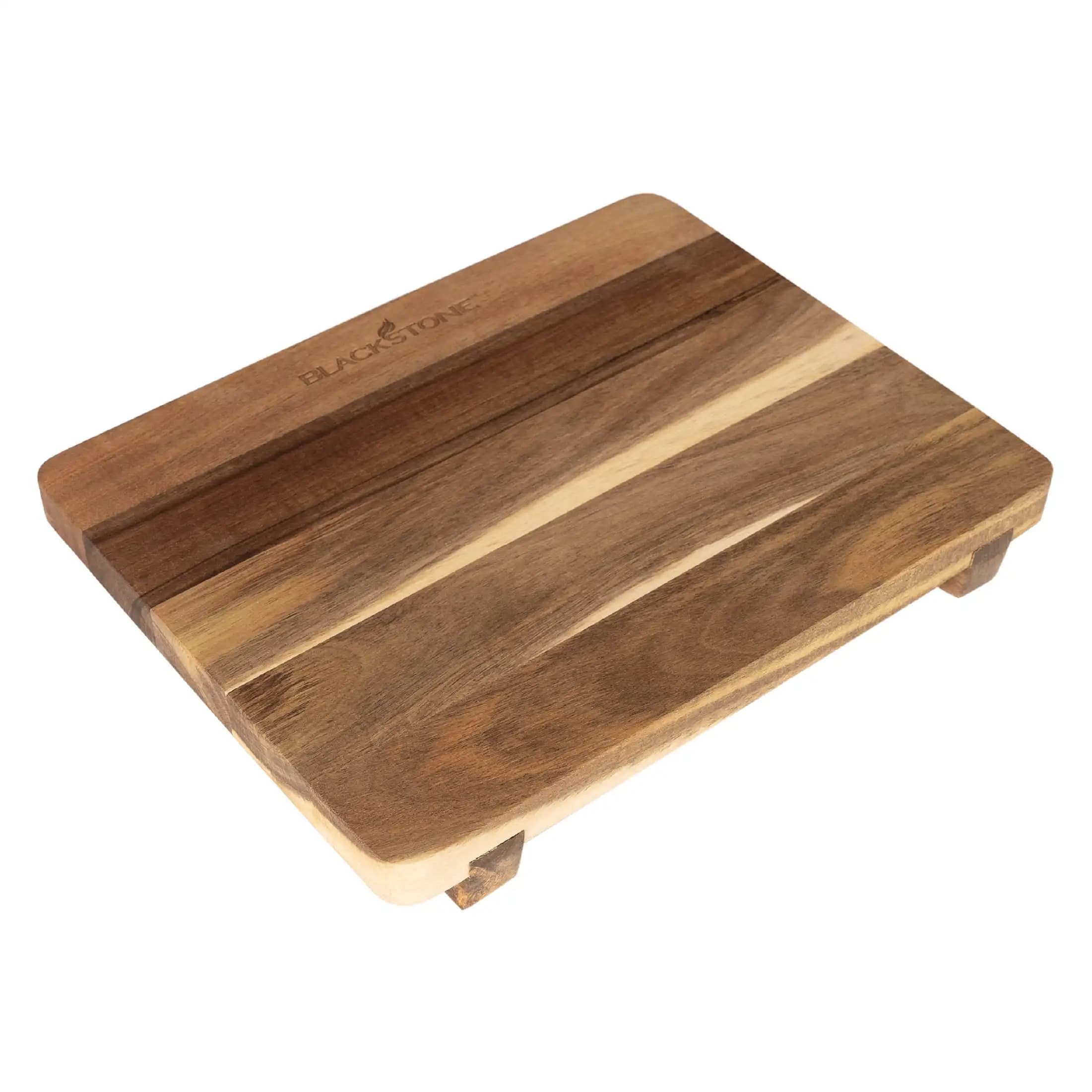 Acacia Wood Griddle Top Cutting Board with Non-Slip Feet