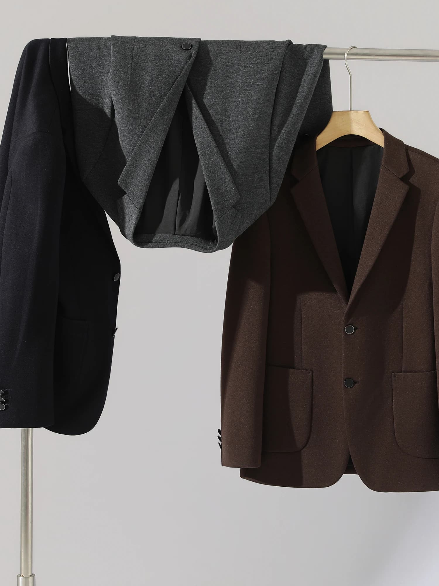 High-End Merino Wool Italian Luxury Men's Business Casual Wool Blend Suit Jacket Fashionable Urban Loose Fit Autumn Long Sleeve