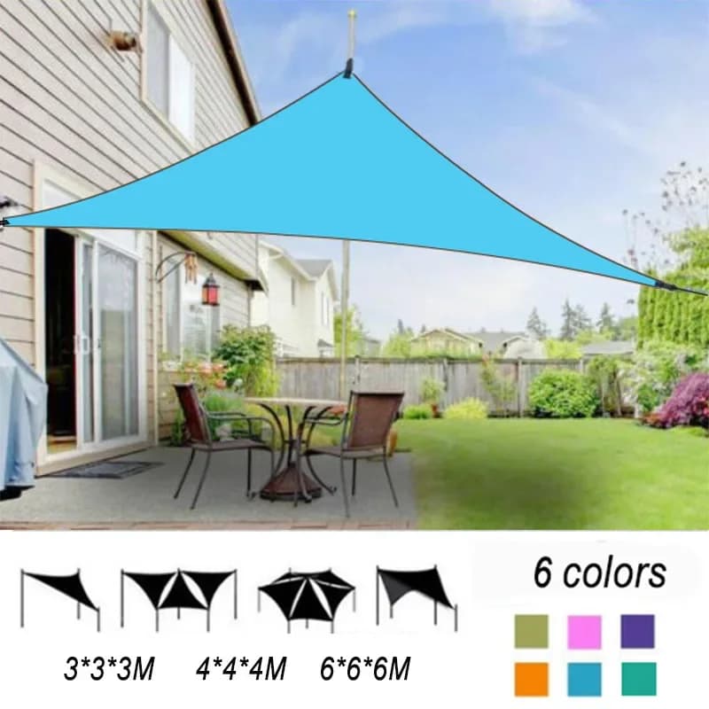 Tenda da esterno Triangolo Baldacchino Tenda per auto Giardino Spiaggia Protezione solare antipioggia Tenda da sole Tenda da campeggio pieghevole portatile da viaggio