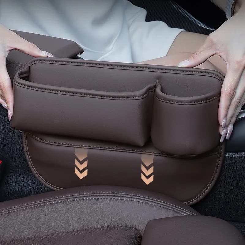 Per Audi R8 4S TT/TTS/TTRS FV 2014 ~ 2023 Seggiolino auto Gap Scatola di immagazzinaggio Portafoglio Chiave Carta Telefono Multiuso Organizer Tasca Accessori