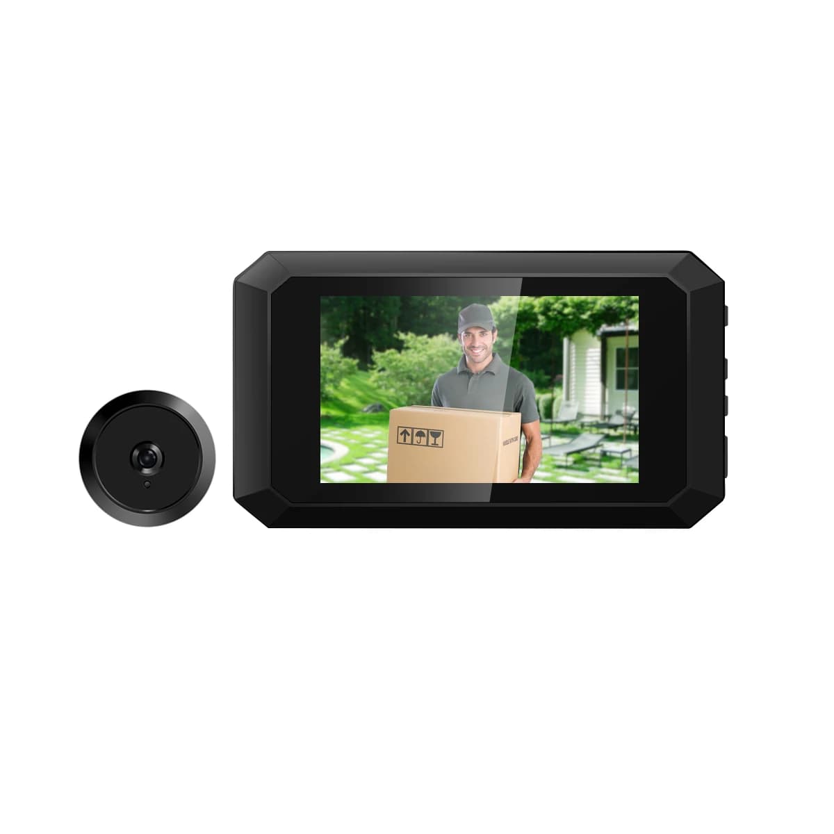 Schermo da 4 pollici 2MP 1080P Campanello visivo Videocitofono grandangolare da 125 gradi Spioncino