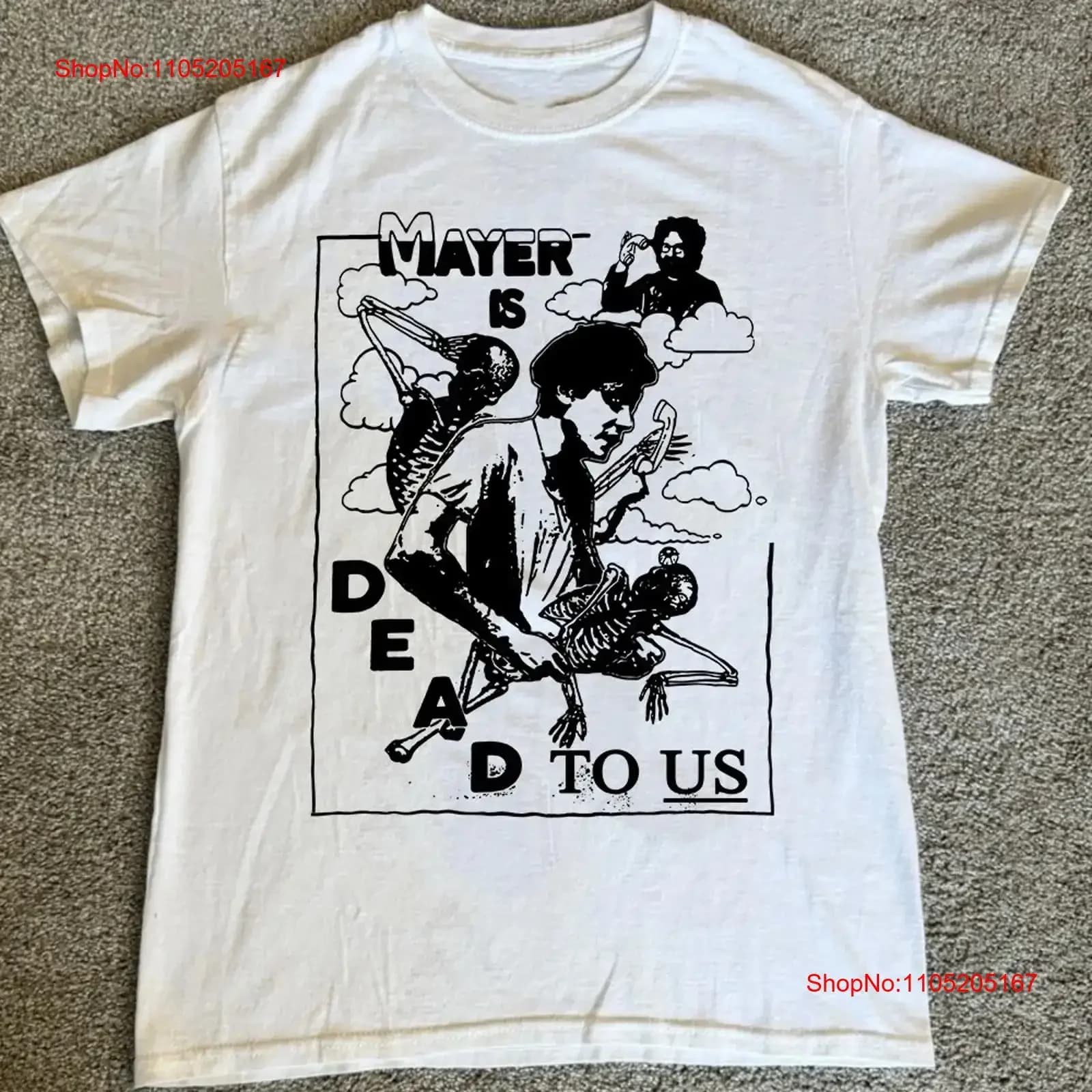 Maglietta classica John Mayer S 5XL 11D410 vintage grafica lavata moda streetwear homme Abiti firmati comodi e traspiranti