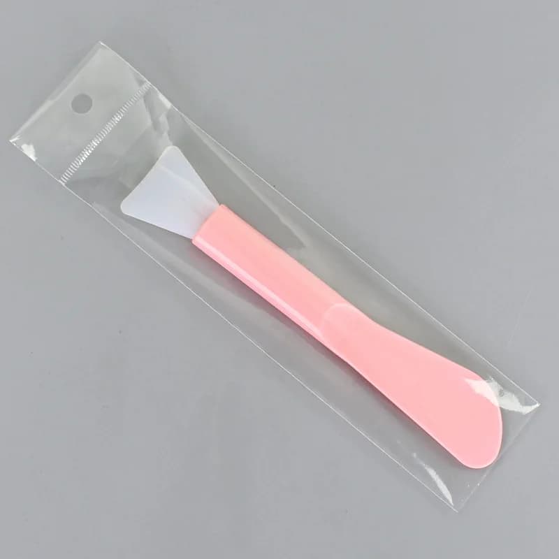 Double Brush with Silicone Soft Head for Face Mask, Fango Mask Brush, Facial Mask Tool