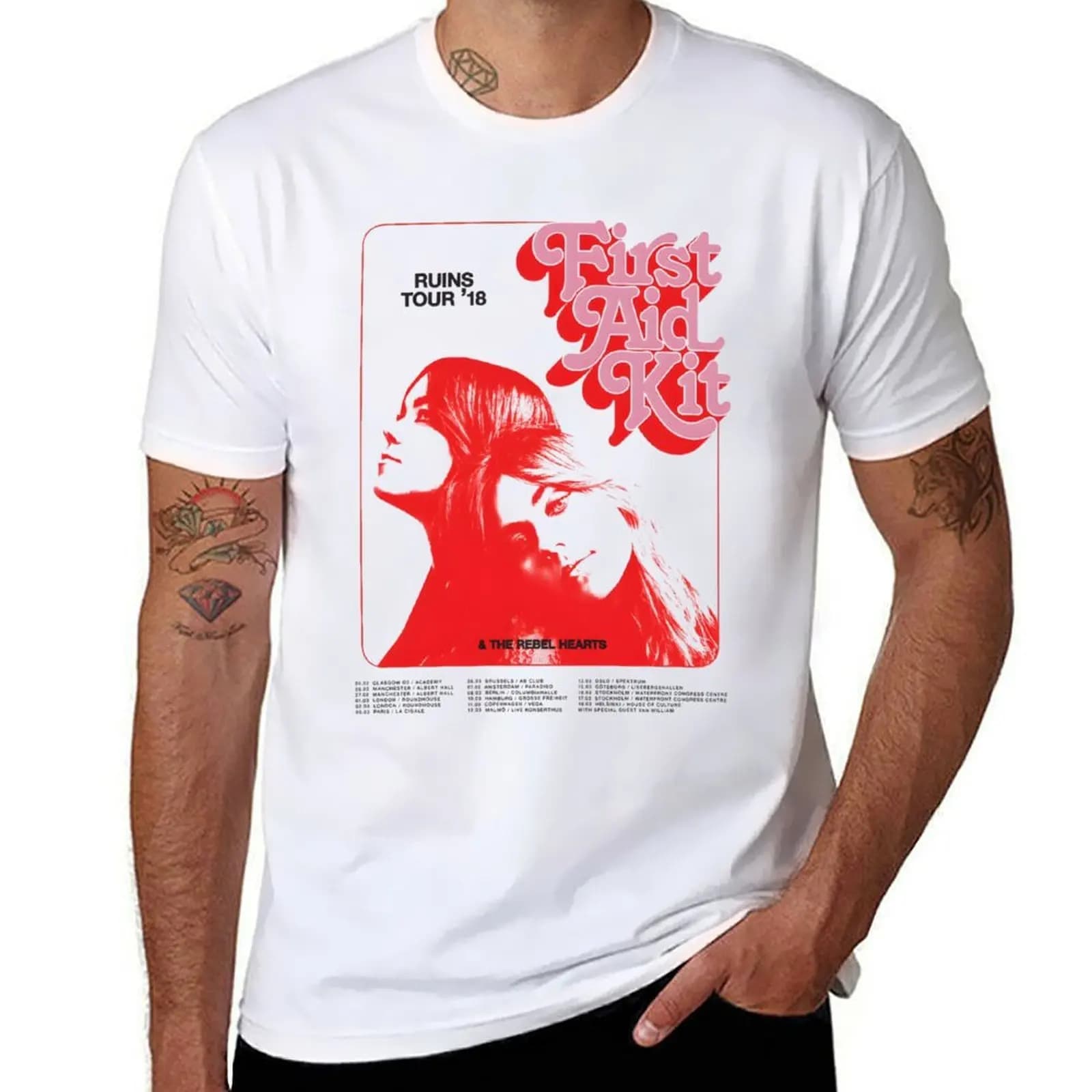 Kit di pronto soccorso (2) T-shirt traspirante da palestra a maniche corte