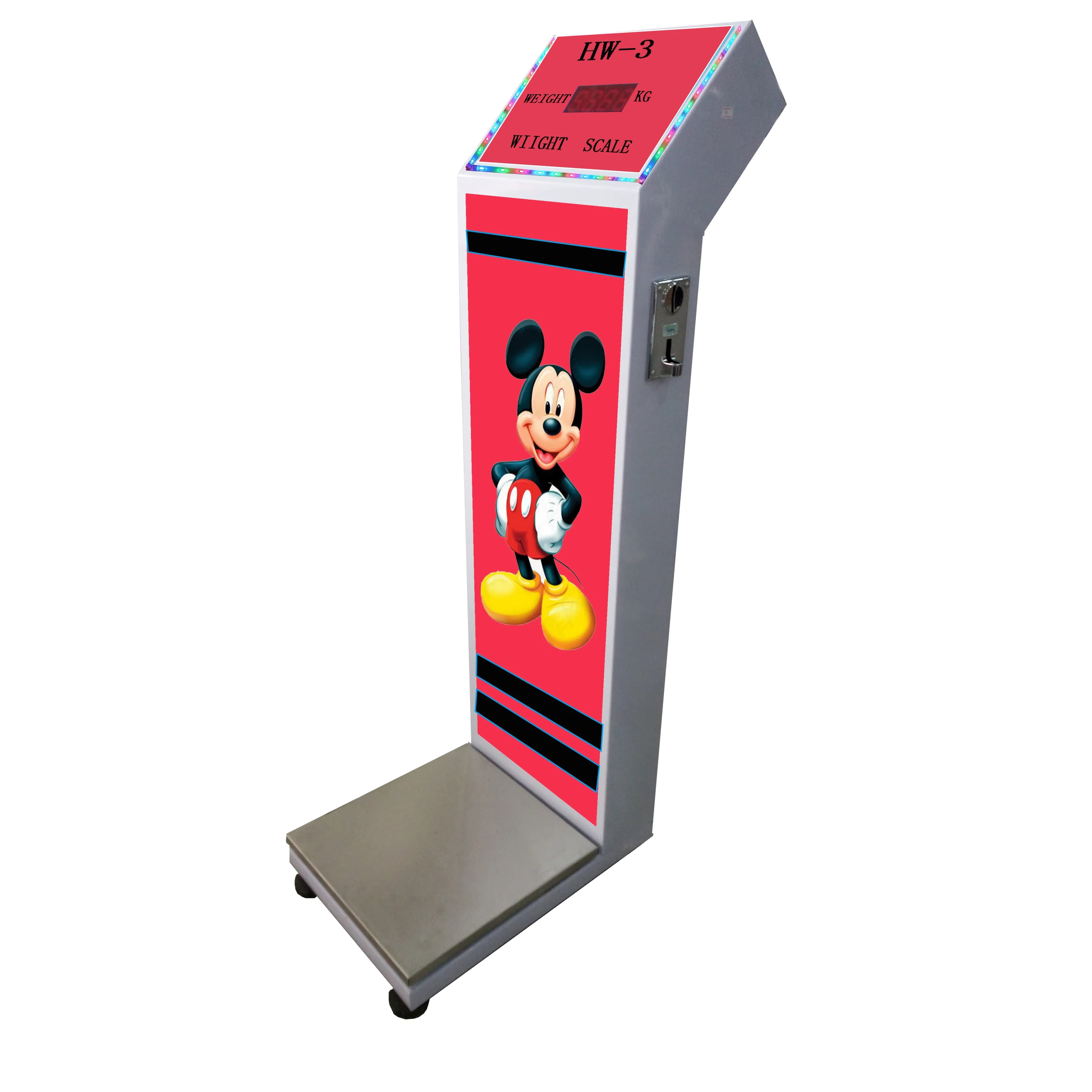 Dispositivo di pesatura da viaggio portatile per macchina per bagagli per peso corporeo con bilancia elettronica per slot per monete
