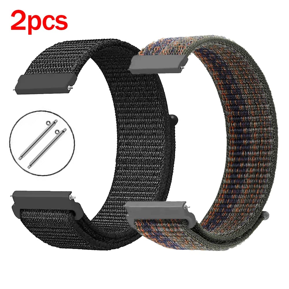 2 pezzi 22mm cinturino sportivo in nylon per Garmin Forerunner 570 47mm 265 255 cinturino musicale per Garmin D2 Air X15 Venu4 45mm 3 2 braccialetto