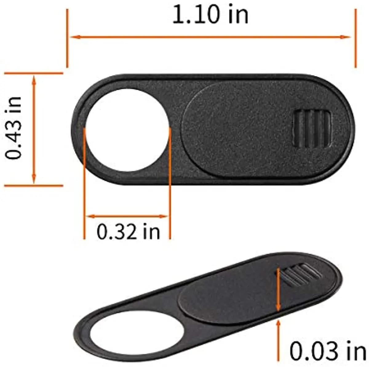 Ultra Slim Camera PC Front Webcam Barrie Cover Sleeve Slide for Tesla Model 3/Y Laptop Cameras to Protect Your Privacy