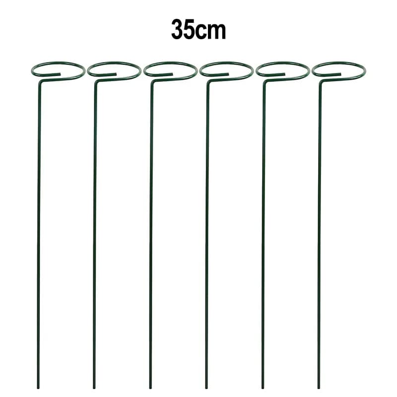 6PCS Metal Iron Plant Climbing Bracket 35cm 40cm Garden Support Stake For Indoor Outdoor Patio Vine Flower Pot Accessories
