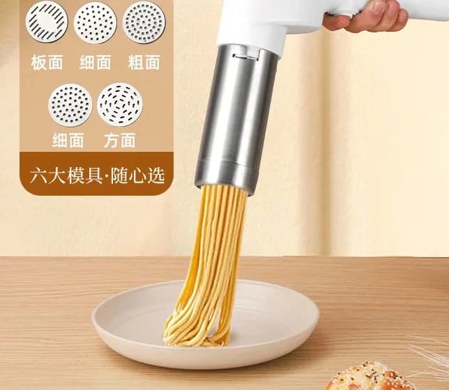 Macchina per Pasta Multifunzione - Pressa Elettrica Automatica, Facile da Usare e Pulire, con Rullo per Impasto